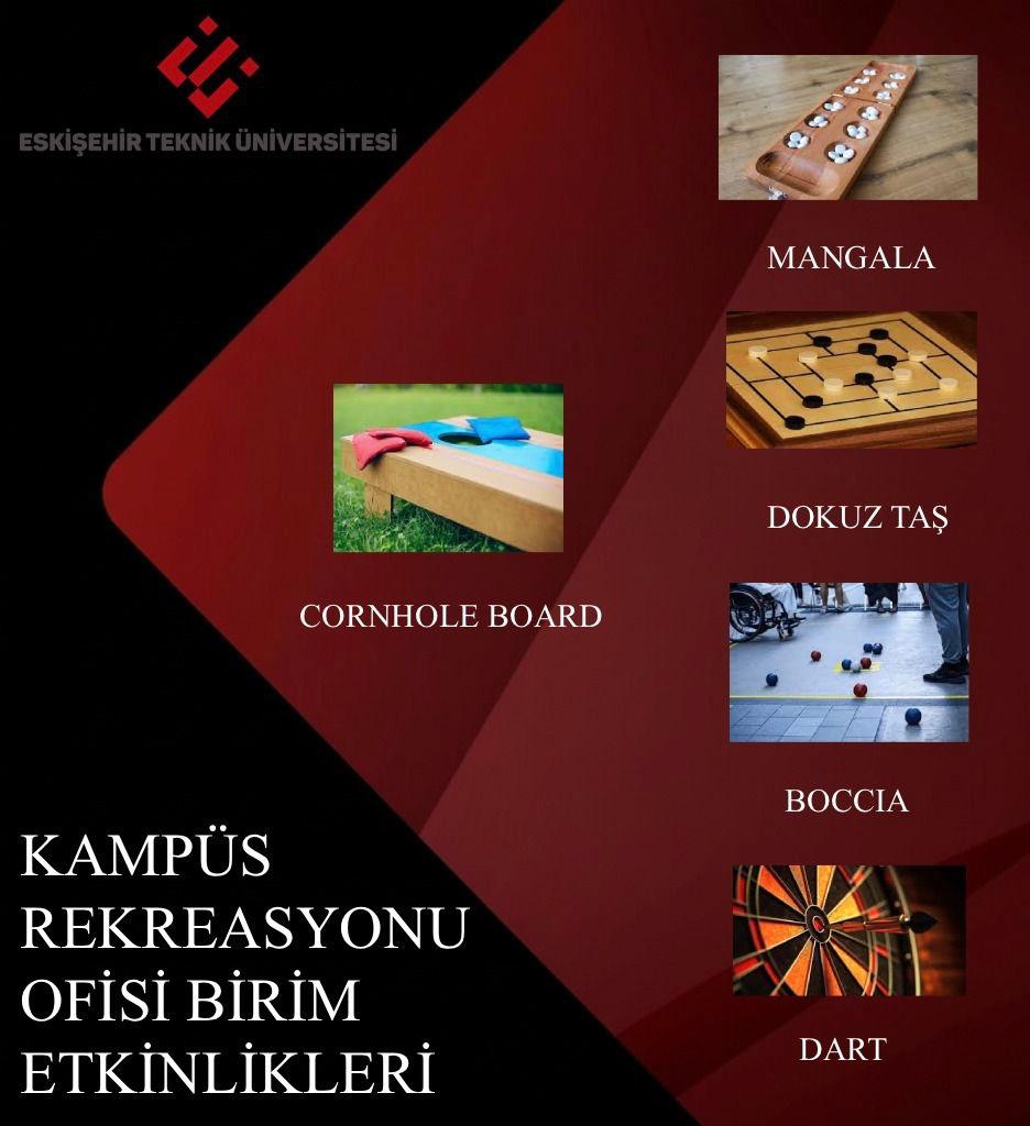 Kampüs Rekreasyonu Ofisi Birim Etkinlikleri (Porsuk Meslek Yüksekokulu, Bilişim Teknolojileri Meslek Yüksekokulu ve Ulaştırma Meslek Yüksekokul)